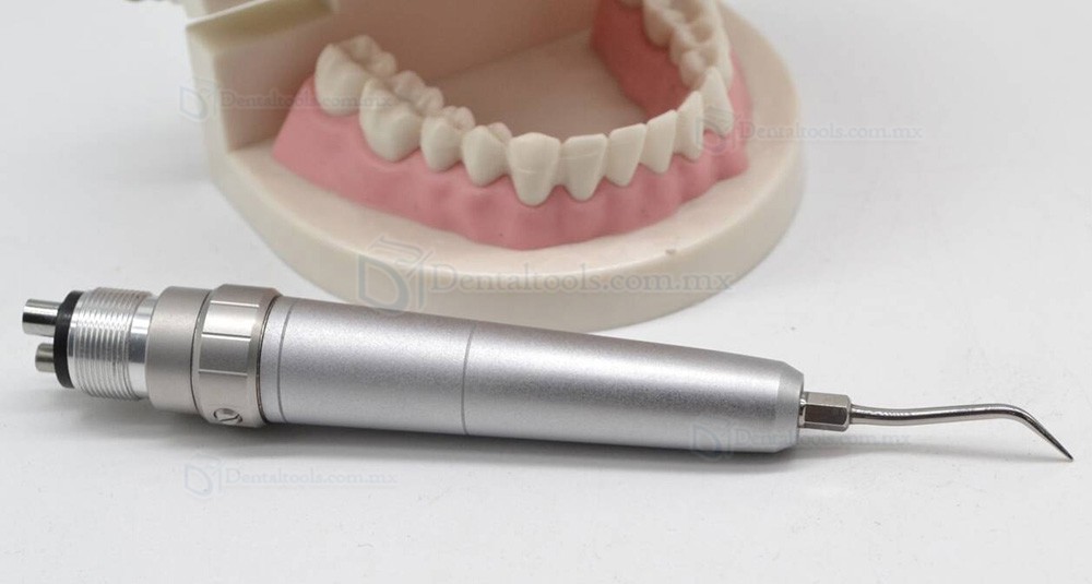 Escariador s&oacute;nico neum&aacute;tico dental con puntas GK1 GK2 y GK3